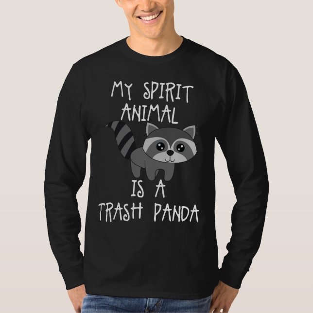 Sopor Panda Raccoon Mjukisdjur Raccoon Plush R T Shirt (Framsida)