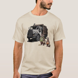 Sopor Pandas: Dumpster Lastbil Trio T-Shirt