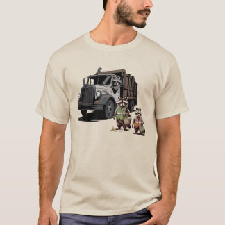 Sopor Pandas: Dumpster Lastbil Trio T-Shirt