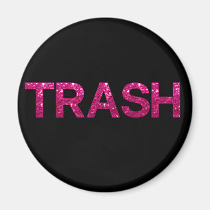 Sopor Shock rosa Glitter Magnet