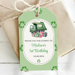 Sopor Sopor Lastbil 1:a födelsedag Party Presentetikett