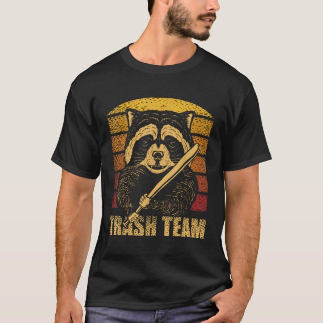 Sopor Team Pandas Raccoon Animal Sopor Gang T Shirt (Framsida)