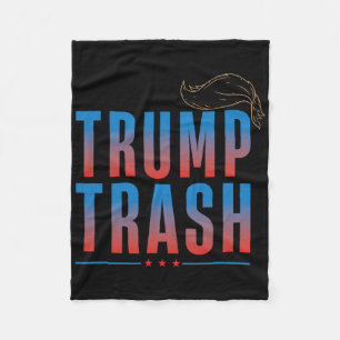 Sopor Trump 2025 Grunge Skräp För Trump Rollig T-S Fleecefilt