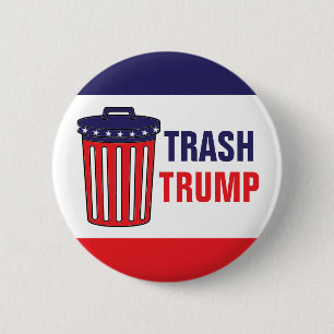 Sopor Trump Red, White och Blue Slösar politiskt Knapp