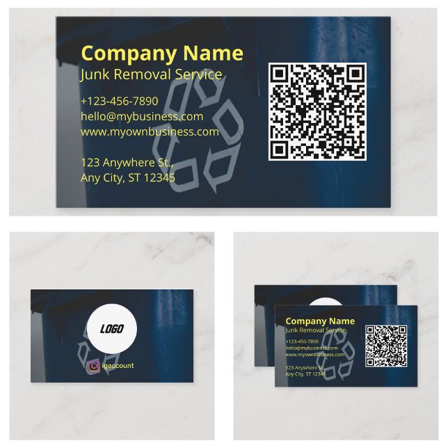 Soporbranschen Visitkort (Junk Removal Business Card
)
