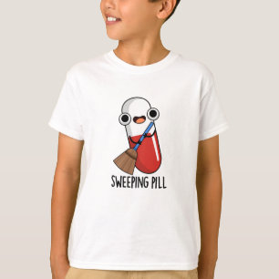 Soporpil Roligt Medicin Puns Mörk Bakgrund T Shirt