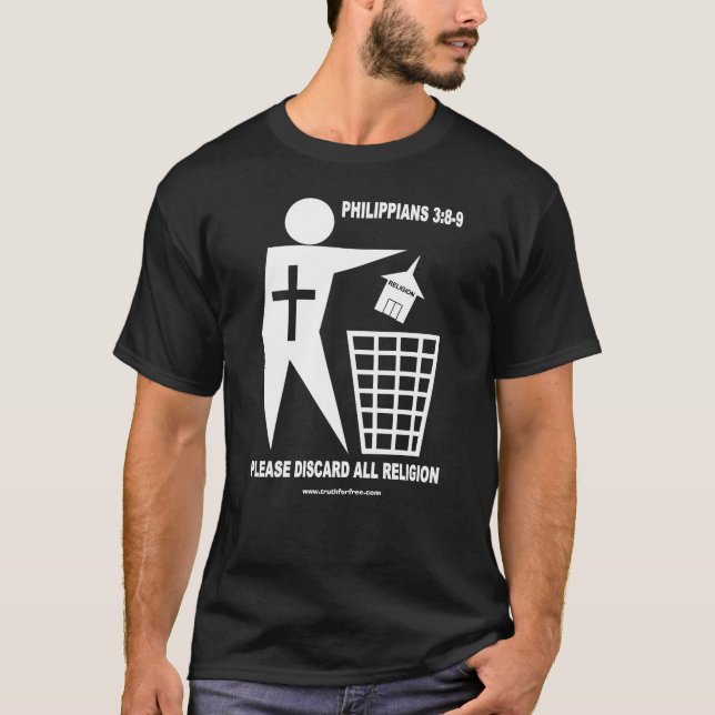 Soporreligion (den mörka skjortan) tee (Framsida)