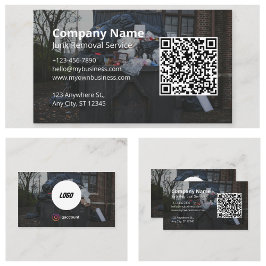 Soportningsservice Detaljer Logo QR-kod Visitkort