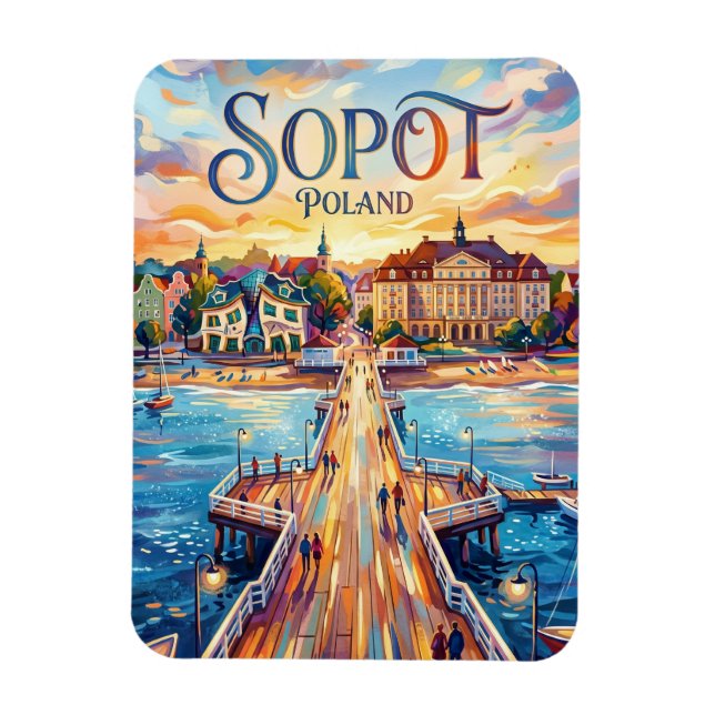 Sopot Polen Magnet (Vertikal)