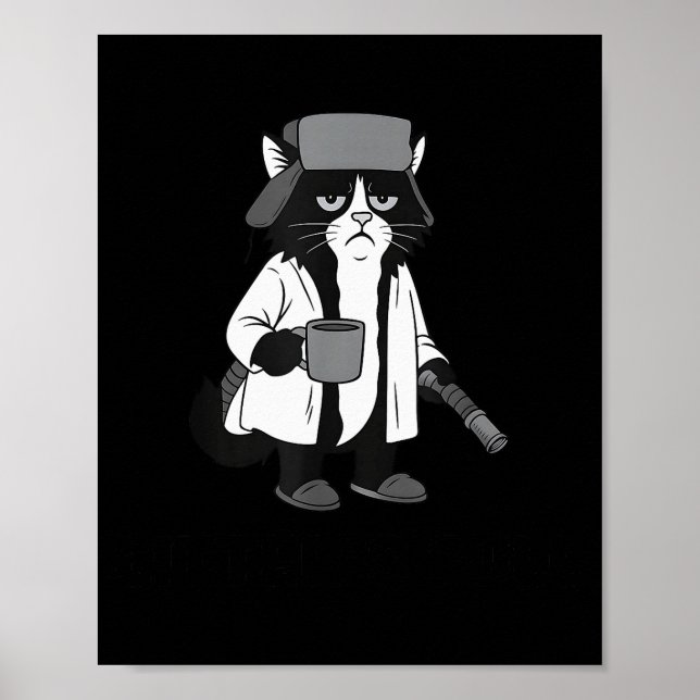 Soppa är full Rollig katt jul humor citat _1 Poster (Framsidan)