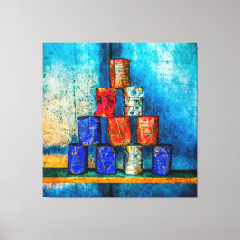 Soppa Cans after Lunch Pop Art Parody Canvastryck