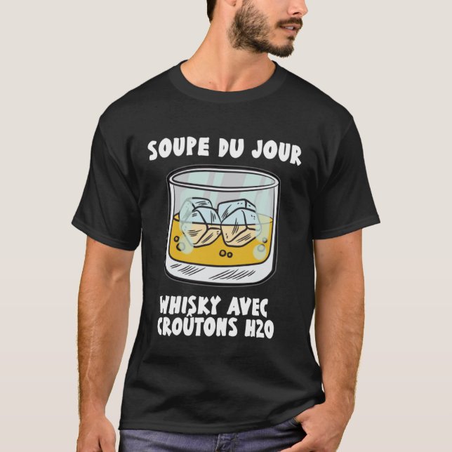 Soppa Du Jour Whiskey med Croutons H2O Bourbon Dr. T Shirt (Framsida)