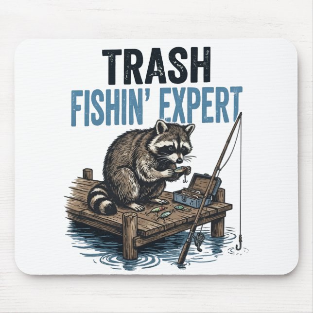 Soppa Fiskande Expert Tvättbjörn Musmatta (Framsidan)