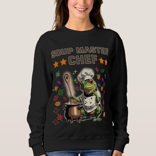 Soppa Master Chef Rolig Groda T-shirt Sweatshirt T (Framsida)