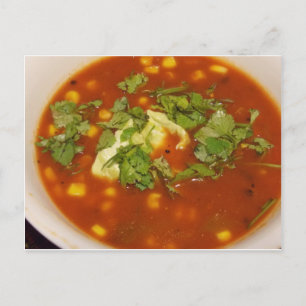 Soppa med Cilantro Card Vykort