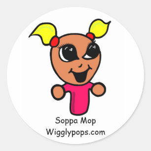 Soppa Mop, Wigglypops.com klistermärke