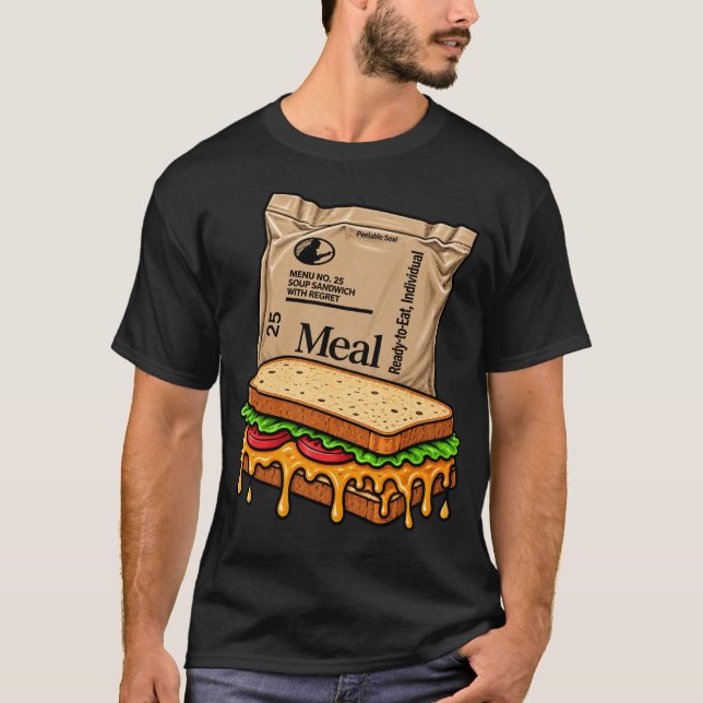 Soppa Smörgås Med Ånger MRE T Shirt (Framsida)