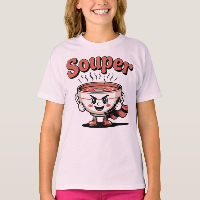 Soppa Soppa Pun Mat Hjälte T Shirt (Framsida)