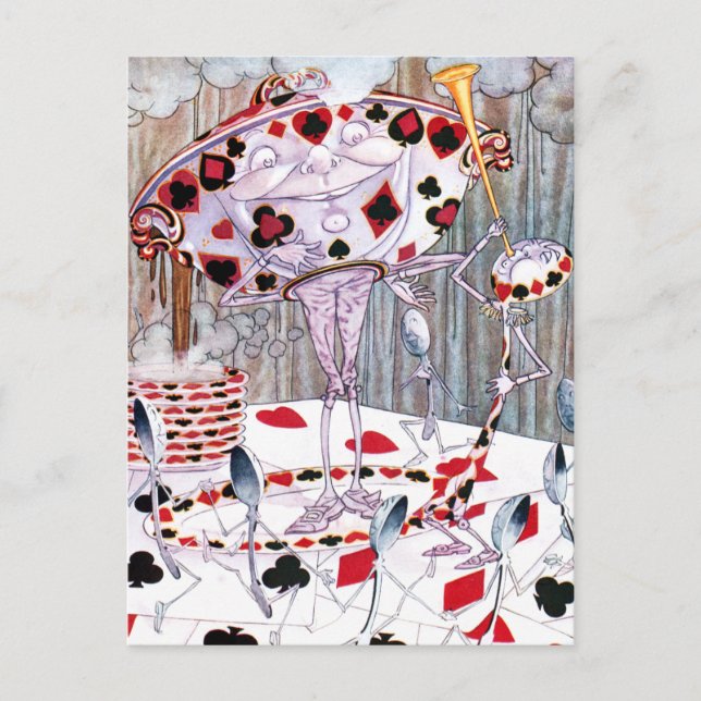 Soppa, vackra Soppa från Alice i Wonderland Vykort (Framsida)