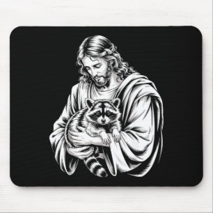 Soppgodis Jesus Tvättbjörn Soppad Tvättbjörn Djur Musmatta