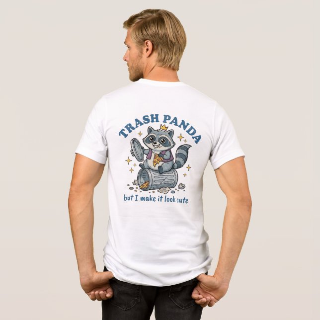 Soppgodis Men Jag Gör Det Snyggt Rolig Tvättbjörn T Shirt (Baksida Full)
