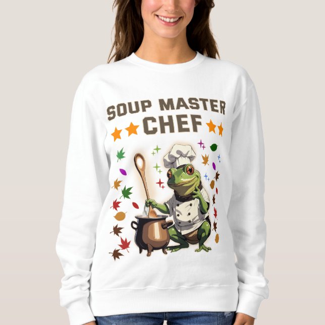Soppmästarkock Rollig Groda T-shirt Sweatshirt T (Framsida)