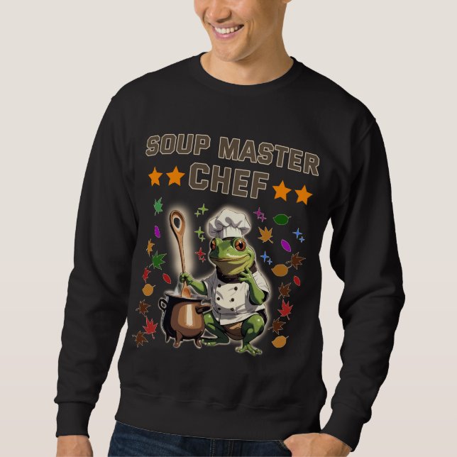 Soppmästarkock Rollig Groda T-shirt Sweatshirt T (Framsida)
