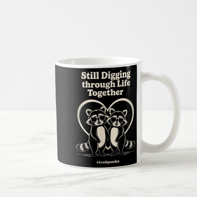 Soppor Still gräver genom livet tillsammans Co Kaffemugg (Höger)