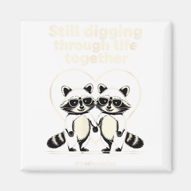 Soppsuggpar Matching Alla Hjärtans Dag Jubileum Magnet (Framsidan)