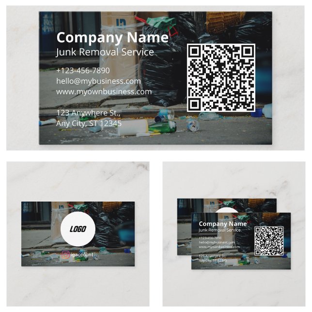 Sopptjänst Visitkort (Junk Removal Service Business Card
)