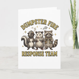 Sopptunnan Brand Respons Team Raccoon Opossum Roli Kort