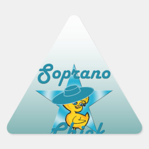 Sopranchick #7 triangelformat klistermärke