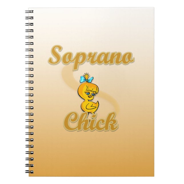 Soprano Chick Anteckningsbok Med Spiral (Framsidan)