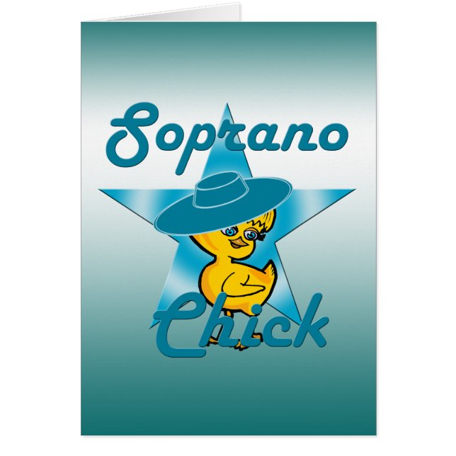 Soprano-Chick nr 7 Hälsningskort (Framsidan)