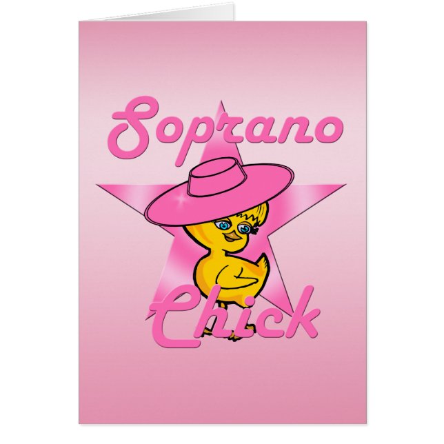 Soprano-Chick nr 8 Hälsningskort (Framsidan)