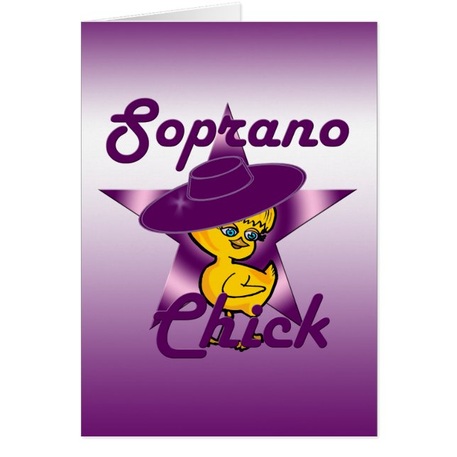 Soprano-Chick nr 9 Hälsningskort (Framsidan)