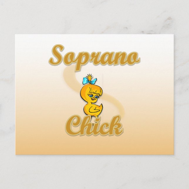 Soprano Chick Vykort (Framsida)
