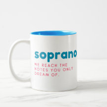 Soprano-gåva mugg, soprano mugg, rolig gåva, kör
