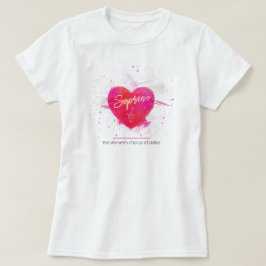 Soprano Musical Heart Singing Part T Shirt