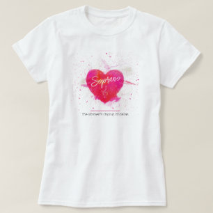 Soprano Musical Heart Singing Part T Shirt