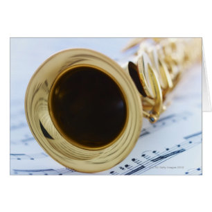 Soprano Saxophone Hälsningskort