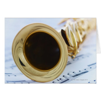 Soprano Saxophone Hälsningskort