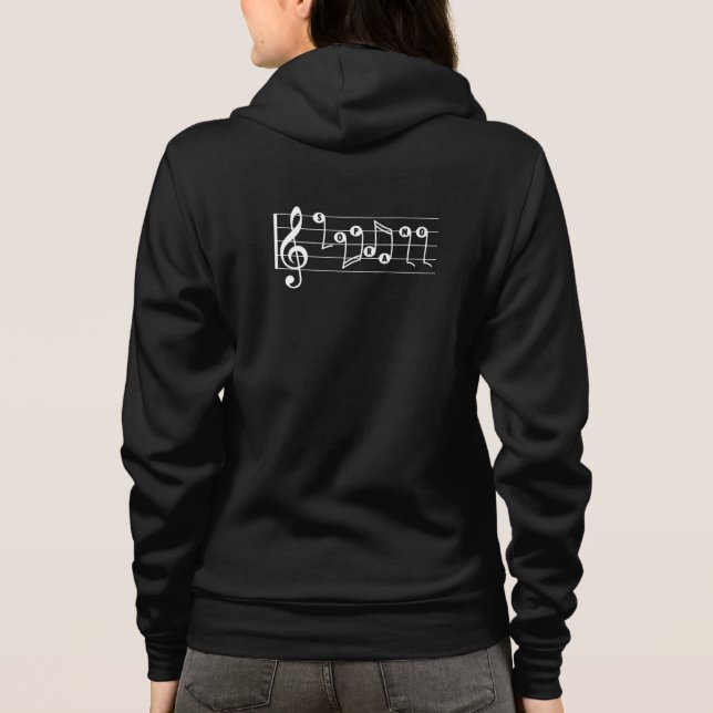 Soprano Singer Musical Hoodie T Shirt (Baksida)