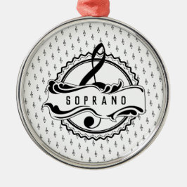 Soprano Singer Musical Note Ornament
