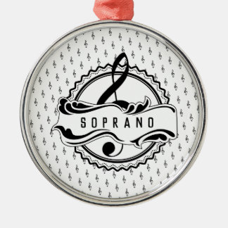 Soprano Singer Musical Note Ornament