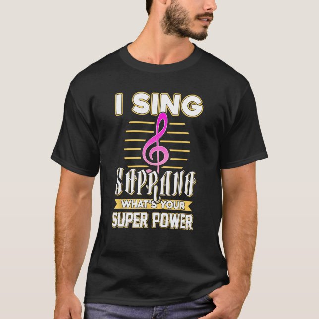 Soprano singer musikschoir T-shirt (Framsida)