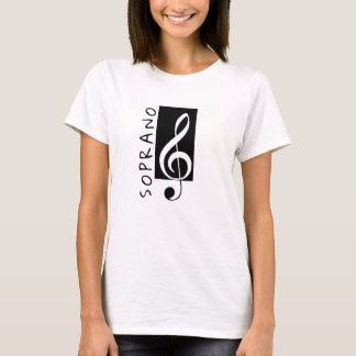 Soprano Treble Clef Singer Music Choir T Shirt