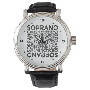 Soprano Typography Armbandsur