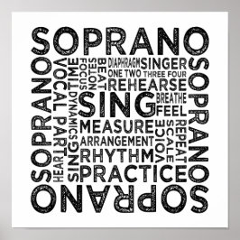 Soprano Typography Poster
