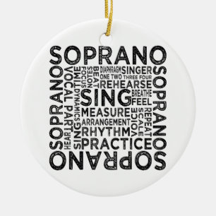 Soprantypografi Julgransprydnad Keramik